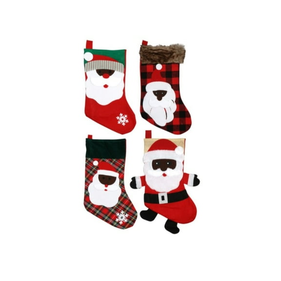 Christmas House Set of 4 Santa Stockings, 16.5 inch