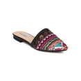 thumbnail image 1 of Women Pointy Toe Slide - Mixed Pattern Mule - Sequinned Slip On Sandal - GK05 By Cape Robbin, 1 of 6