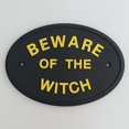 thumbnail image 1 of atención con Letrero para Colgar Decoraciones hogar de Halloween , CUTICAT CUIDADO CON LA MUESTRA DE WITCHL WALL, 1 of 8