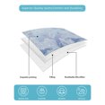 thumbnail image 4 of Quilt King Size Bedding Set, Blue Ombre Floral Reversible Summer Quilt 3 Pieces, Sky Classic Minimalist Lightweight Bedspreads Coverlets with 2 Pillow Shams for All Seasons, 4 of 5
