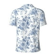 thumbnail image 4 of Rocae Rose Flowers for Men's Short Sleeve Polo Shirt, Quick Drying Performance Moisture Wicking Sports Men's Golf Shirt 3X-Large, 4 of 9
