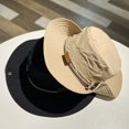 thumbnail image 4 of QSAWXQZ Men's Wide Brim Outdoor Hat Foldable Chin Strap Embroidered Sun Protection Bucket Hat Free Size, 4 of 9