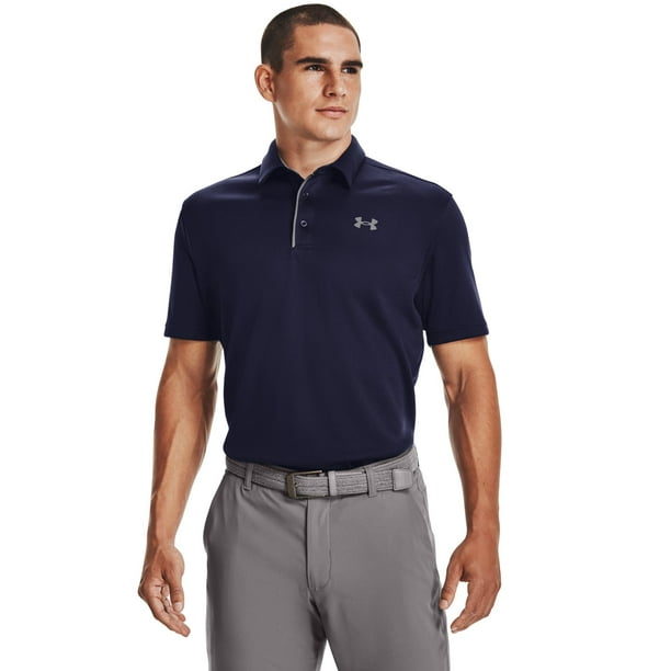Polo de Golf Under Armour Tech para Hombre Azul Marino Medianoche M Tall