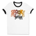 thumbnail image 1 of Drippy Spooky Babe Ringer Tee Shirt Unisex Medium White/Black, 1 of 5
