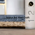 thumbnail image 2 of Jaipur Art And Craft Blue Black Border Handmade Rectangle Reversible Jute Area Rug (2x6 Sq ft), 2 of 7