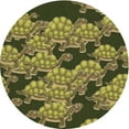 thumbnail image 1 of Ahgly Company Machine Washable Indoor Round Transitional Chocolate Brown Area Rugs, 6' Round, 1 of 7