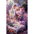 thumbnail image 1 of Cuadros Decorativos Rose Manor 5D Diamond Painting Rhinestone Taladro redondo completo para la decoración de la habitación Likrtyny embutido en tela, 1 of 1