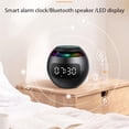 thumbnail image 4 of Cateissary Altavoz inalámbrico Bluetooth columna portátil caja de sonido con pantalla LED reloj despertador Bluetooth Hifi TF tarjeta MP3 reproducción de Electrónica, 4 of 6