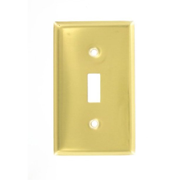 Leviton 81001PB Polished Brass Single Gang Toggle Light Switch Wall