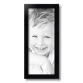 thumbnail image 2 of ArtToFrames 7" x 17" Satin Black Picture Frame, 7x17 inch Black Wood Poster Frame (WOM-1451), 2 of 8