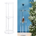 thumbnail image 1 of Mesa auxiliar de acrílico transparente, mesa auxiliar pequeña para bebidas, decoración para espacios pequeños, mesita de noche de acrílico, fácil mont, 1 of 8