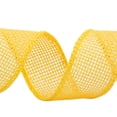 thumbnail image 3 of Joycrosso Burlap Wired Edge Ribbon 1 inch x 10 Yards, Yellow, Ideal for Crafting, Gift Wrapping, Wreath, Christmas Tree, and Rustic Wedding Decorations, 3 of 4