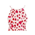 thumbnail image 5 of Girls Dress Red Heart Love Sleeveless Valentine's Day Slip Dress 12 Years, 5 of 7