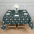 thumbnail image 3 of Green Cartoon Unicorn Flower Pattern Square Tablecloth,Waterproof Square Table Cover,Wipeable Spillproof Washable Table Cover for Home Kitchen Party Decor 60"x60"(152x152cm), 3 of 6