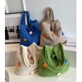 thumbnail image 2 of Kukuzhu Crochet Tote Bag for Women Hollow Shoulder Bag Knit Tote Bag Large Hobo Bag Summer Aesthetic Knit Bag with Flower Decor, 2 of 7