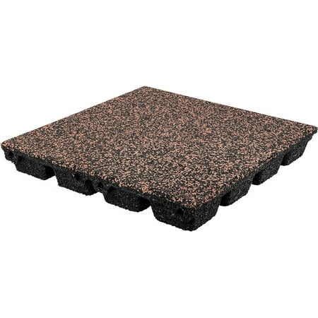Playsafer Elevate Rubber Tiles - 2.75" High Density Interlocking Shock Absorbent Safety Tiles for Playgrounds, and Exercise Equipment - 20" X 20" (30 Tiles - 79 Sq. Ft, Brown)
