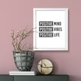 thumbnail image 3 of Positive mind Positive vibes Positive life, 11 x 14 White FRAMED Print Wall Art, 3 of 3