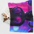 thumbnail image 6 of Pofeuu Neon Toy Cat Reflections Print Puppy Blanket,Dog Blankets,Pet Blanket Cozy Cat Blankets for Indoor Cats, Fuzzy Pet Blanket for Kitten Doggy Dog Blankets-Large, 6 of 8