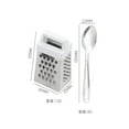 thumbnail image 2 of Grater Small Stainless Steel, Versatile Kitchen Tool for Grating Garlic, Nutmeg, & Chocolate, Dishwasher Safe, Efficient & Compact Grater for Kitchen, Ideal for Home & Kitchen Use, 2 of 2