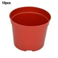 thumbnail image 1 of 10 PCS Plant Pots Black Plastic Plant Nursery Pots Multiple Sizes Large Garden Flower Pot Container For Succulents Cuttings, 1 of 6