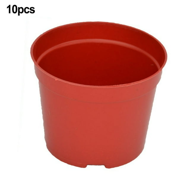 10 PCS Plant Pots Black Plastic Plant Nursery Pots Multiple Sizes Large Garden Flower Pot Container For Succulents Cuttings