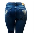 thumbnail image 3 of Jack David/Jean's Denim handcrafted Womens Rhinestone Strech Straight boot cut Denim jeans Pants Blue, 3 of 6