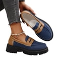 thumbnail image 3 of YOUYEDIAN Loafers for Women Versatile Round Toe Block Heel Slip On Comfy Flats Fashion Walking Shoes, 3 of 5