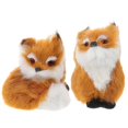thumbnail image 3 of Simulation Plush Fox Toy Fox Decor for Decoration 2Pcs, 3 of 5