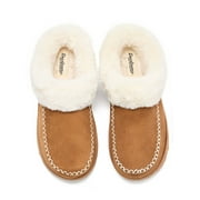 Dearfoams Cozy Comfort Womens Moc Toe Clog Slippers