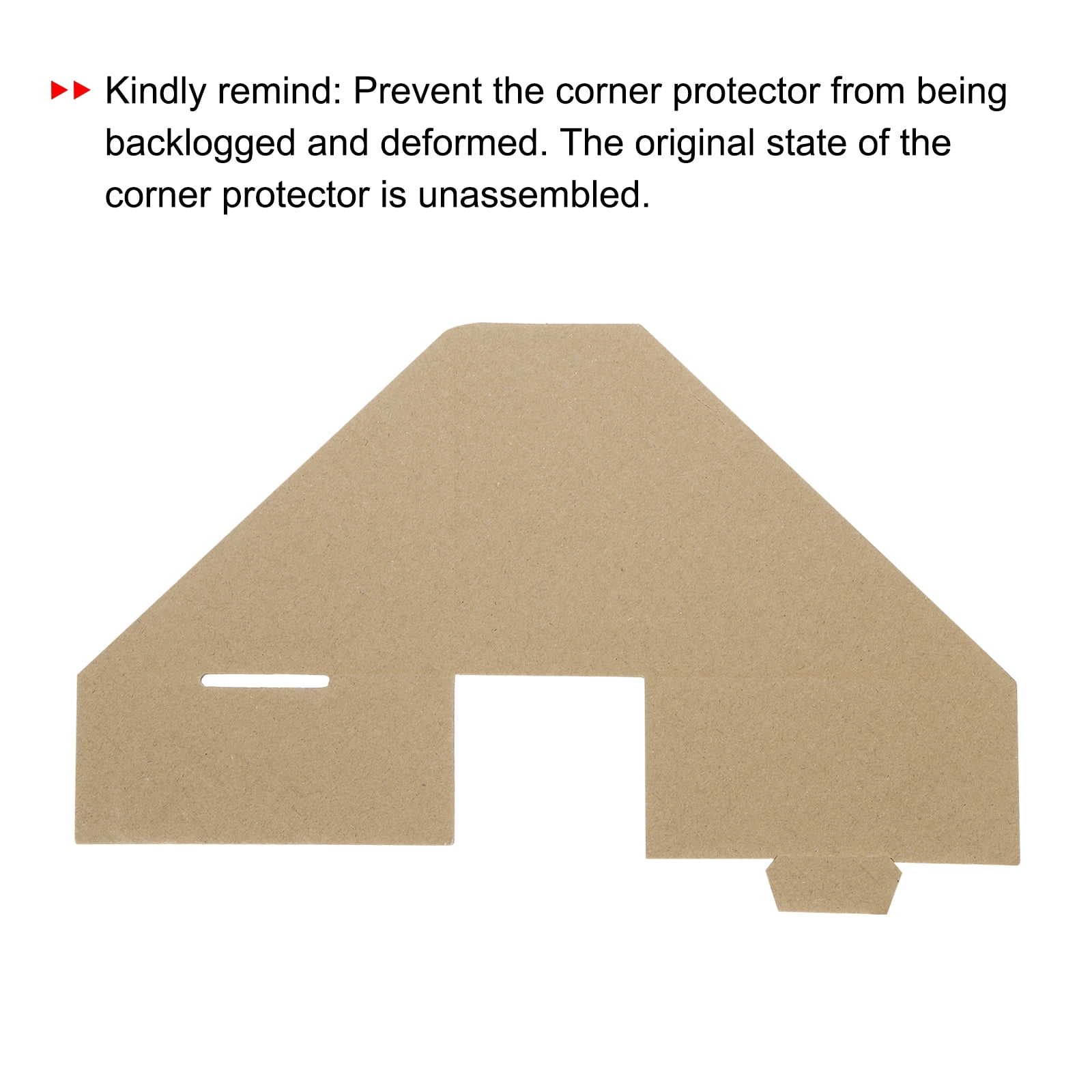 Uxcell Adjustable Cardboard Corner Protector Cardboard Edges Protector 10x10x4cm for Packing, Shipping Pack of 100 Brown