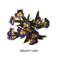 thumbnail image 3 of Oioii 13.38in Artificial Crabapple Blossoms, Lifelike Fake Floral Stems for Wedding Decor, Living Room Ornaments and Artistic Floral Arrangements,Purple, 3 of 6