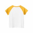 thumbnail image 4 of ATOGUTA T-Shirt Boy and Girls Short Sleeve Cotton Fashion Letter Print T-shirt Yellow, Sizes 1T-9, 4 of 4