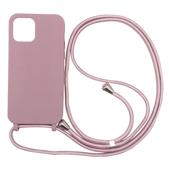 Carcasa de plástico para teléfono con cordón, cuello desmontable, correa para teléfono, correas para cordón, accesorios para cubierta del teléfono, para el teléfono 12Pro Sunnimix  Carcasa de teléfono con cordón