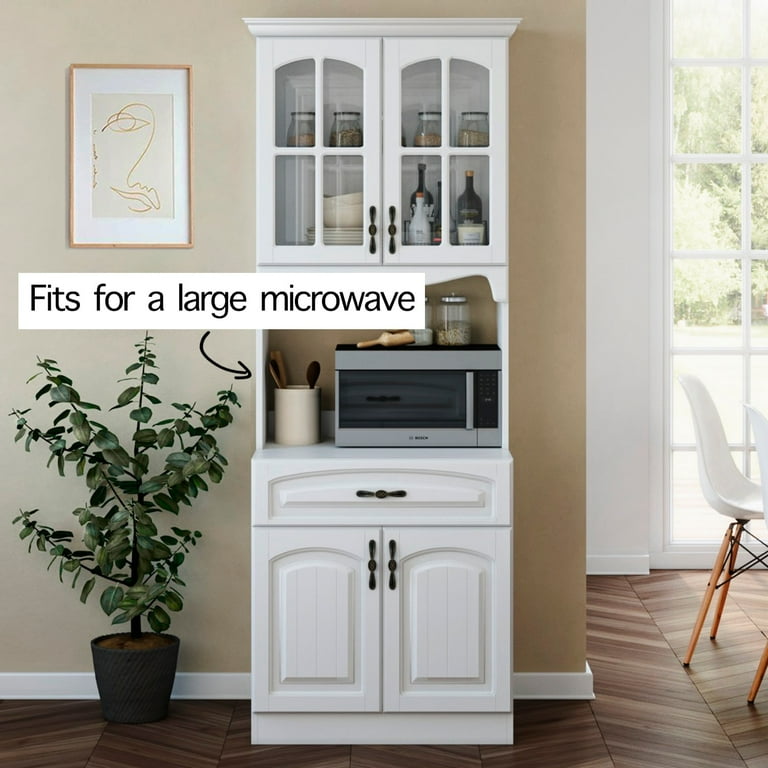 Living skog pantry kitchen storage cabinet white mdf white deals