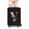 thumbnail image 1 of Travel Bag Protector Cover 26 English Letter Printed Accessory Bag Elastic Travel Bag Cover Applicable To 18-28 Inch Suitcase 8gold Y M, 1 of 6