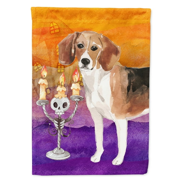 Hallween Beagle Garden Flag