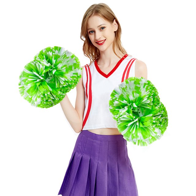 Fleurs de Cheerleading pour Activités Sportives Performance - Accessoires Floraux Légers et Colorés avec Poignée Sécurisée pour Prévention des Accrocs 2 Pcs