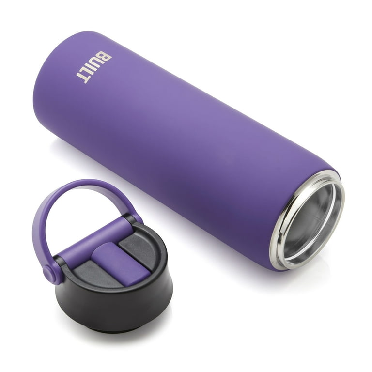 HD Designs Double Wall Vacuum Stainless Steel Purple Water Bottle - 20 oz,  1 ct / 20 oz - Kroger