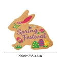 thumbnail image 4 of TIELUTT 2026 Easter Bunny Shaped Welcome Mat Easter Absorbent Non and Durable Mat Velvet Easter Bunny Thin Blanket Area Rug Soft Lightweight Soft Blanket Fall Throw Blanket Plaid Shag Blanket, 4 of 7
