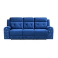 thumbnail image 1 of Global Furniture USA Jewel Embellished Blue Power Recline Sofa, 1 of 5