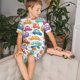 thumbnail image 4 of Balery Doodle Cars Conjunto de Pijama Infantil de Manga Corta con Estampado – Ropa de Dormir de Algodón Suave-Small, 4 of 6