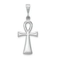 thumbnail image 3 of FB Jewels 14k White Gold Ankh Cross Pendant, 3 of 4