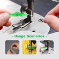 thumbnail image 2 of Yazoeia 10 Pcs Fish Mouth Sewing Machine Needle Threader, Mini Portable Needle Threaders, New Sewing Needle Threader Simple Needle Threader, Quick Sewing Machine Needle Threaders Tool CJC912-112300, 2 of 6