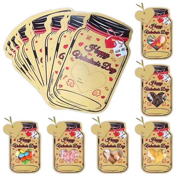 50 pack Gift with Treat Bags, Funny Valentine Classroom Exchange Cards for Boys Girls Class Classroom Party Favors Friends(Candy Not Included)