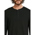thumbnail image 5 of George Men's Long Sleeve Henley Shirt and Thermal Crewneck Tee, 2-Piece, Sizes XS-5XL, 5 of 7