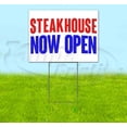 thumbnail image 1 of Steakhouse Now Open (18" x 24") Yard Sign, Includes Metal Step Stake, 1 of 6