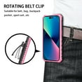 thumbnail image 2 of For Samsung S24 FE Case with Belt Clip Holster, Heavy Duty Military Grade Drop Protective, 360° Rotating Kickstand Shockproof TPU Shell Durable Rugged Cover For Samsung Galaxy S24 FE, Pink, 2 of 6