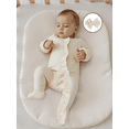 thumbnail image 5 of BemeyourBBs Baby Girl Fall Footies and Headband 2 Pcs Set Plaid Long Sleeve Romper, 5 of 9