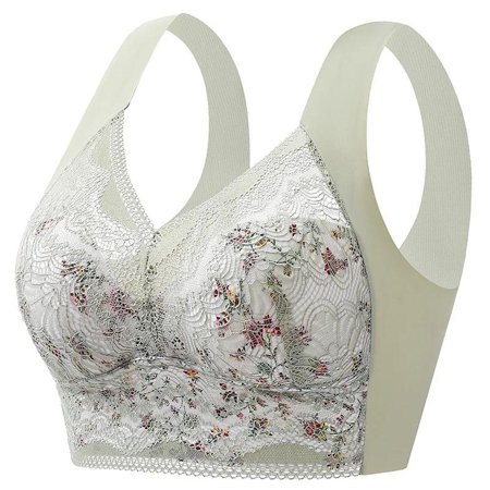 

Sexy Thin Lace Bra Fixed Cup Large Chest Showing Small Size Seamless Vest Styled Underwear