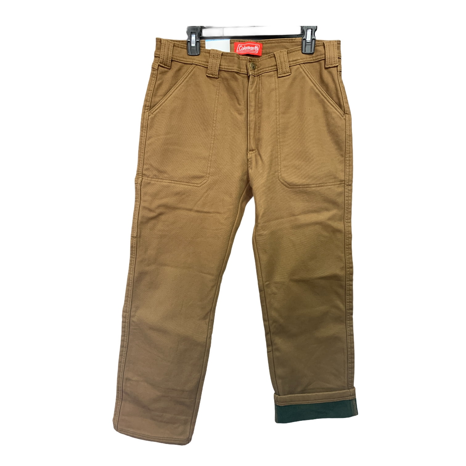 Coleman Fleece Lined Stretch & Tear Resistant Rugged Pants (Caramel, 36x30)  